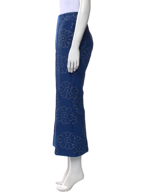 Smythe Floral Print Wide Leg Pants