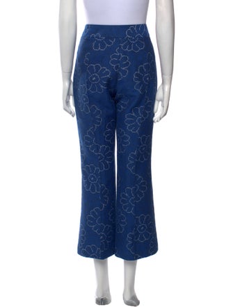 Smythe Floral Print Wide Leg Pants