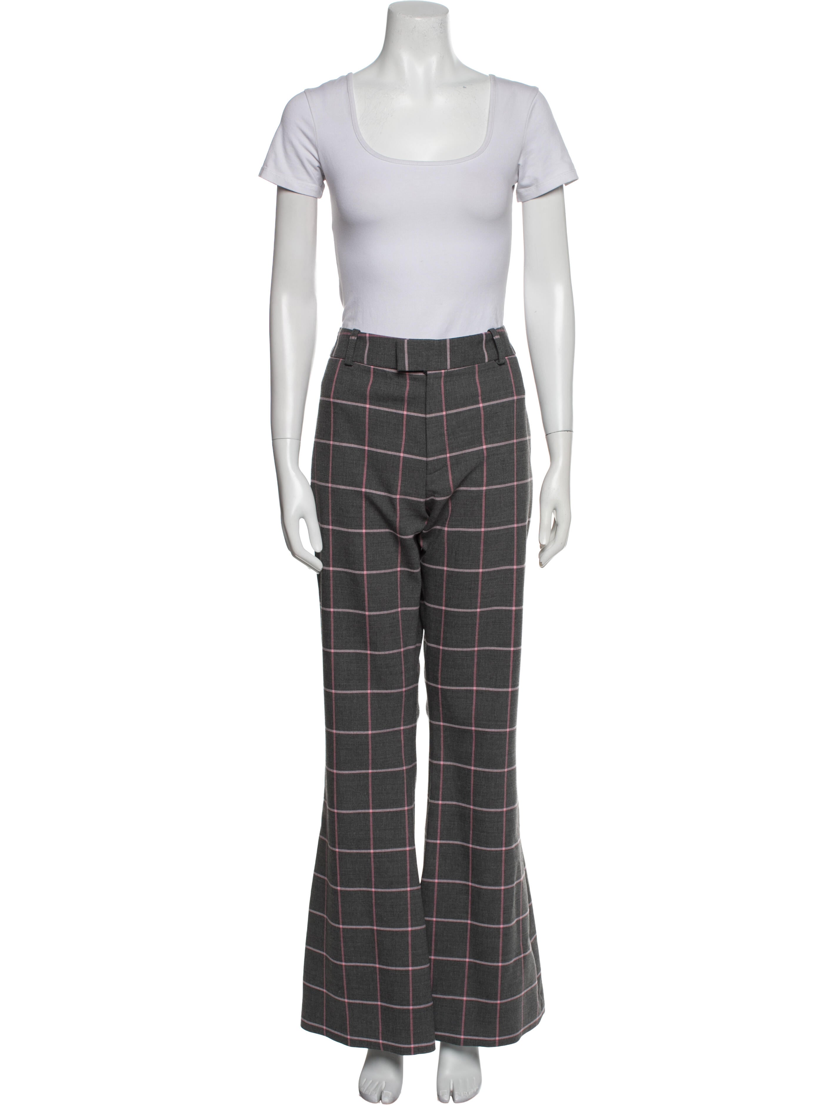 Smythe Plaid Print Pantsuit