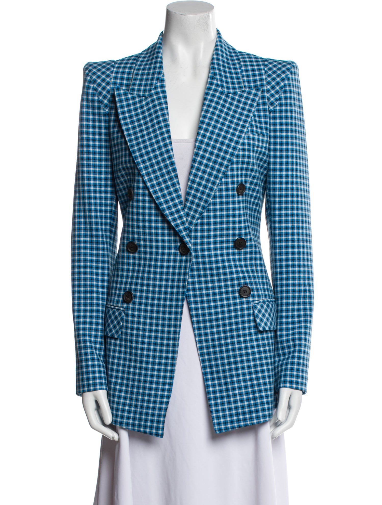 Smythe Plaid Print Blazer w/ Tags