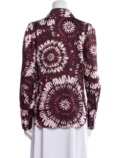 Smythe Printed Long Sleeve Button-Up Top