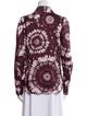 Smythe Printed Long Sleeve Button-Up Top