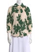 Smythe Printed Three-Quarter Sleeve Blouse
