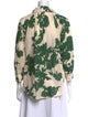 Smythe Printed Three-Quarter Sleeve Blouse