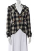 Smythe Wool Plaid Print Blazer