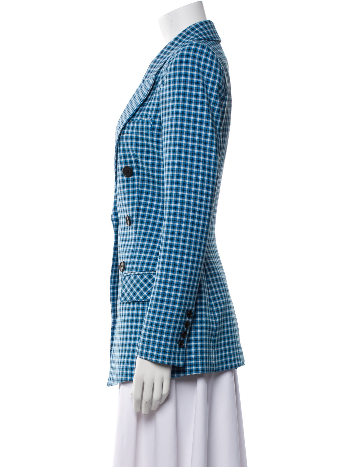 Smythe Plaid Print Blazer w/ Tags