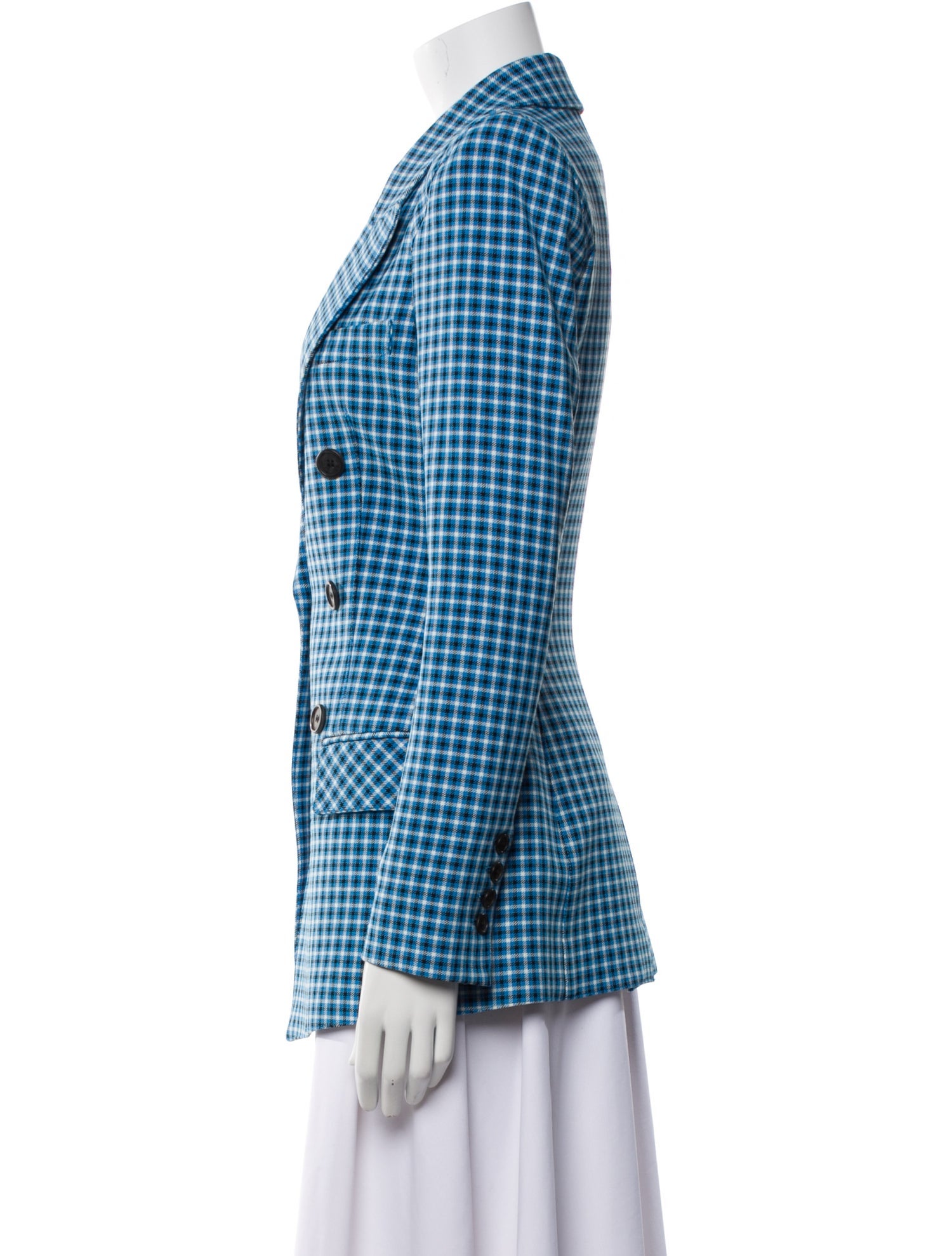 Smythe Plaid Print Blazer w/ Tags