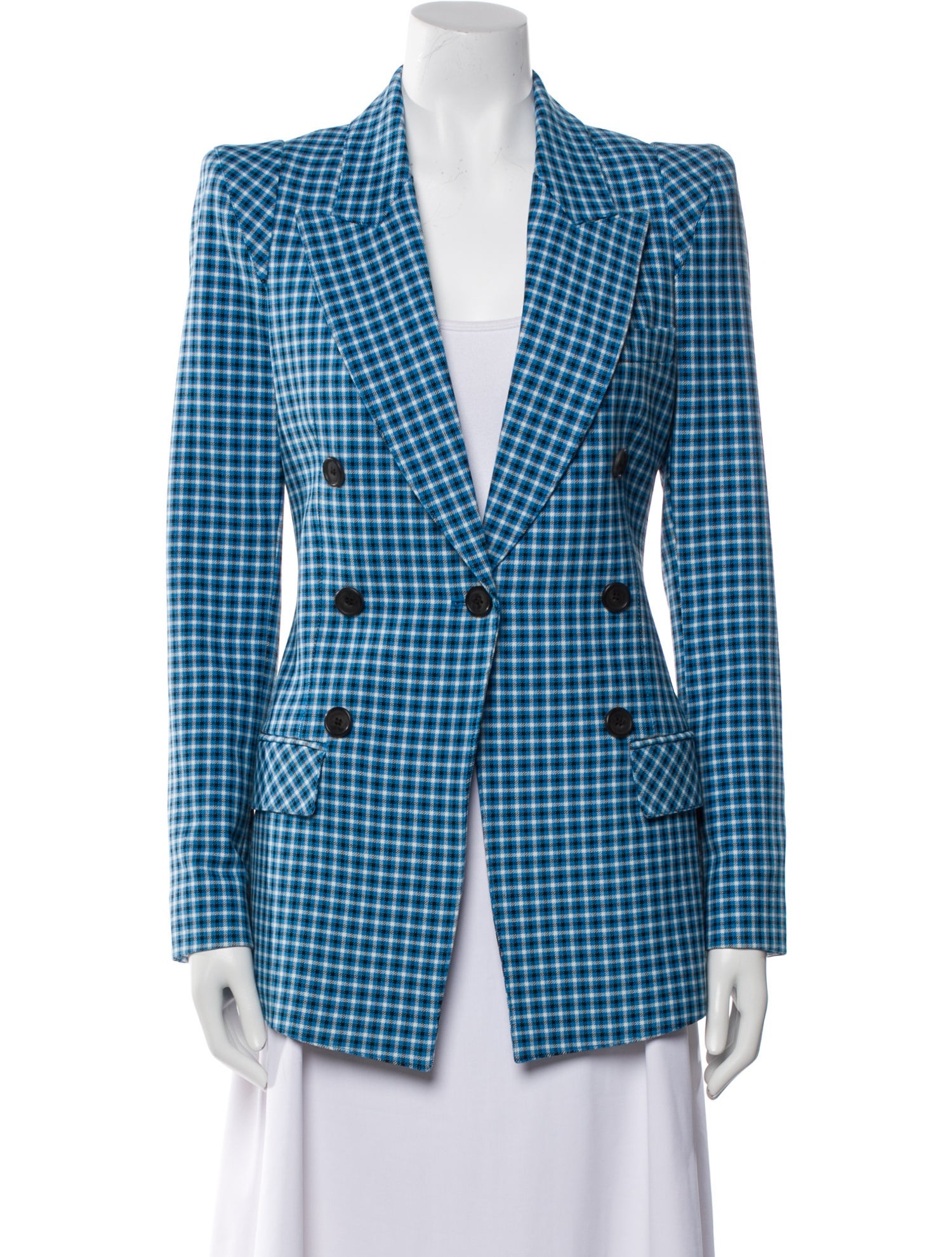 Smythe Plaid Print Blazer w/ Tags