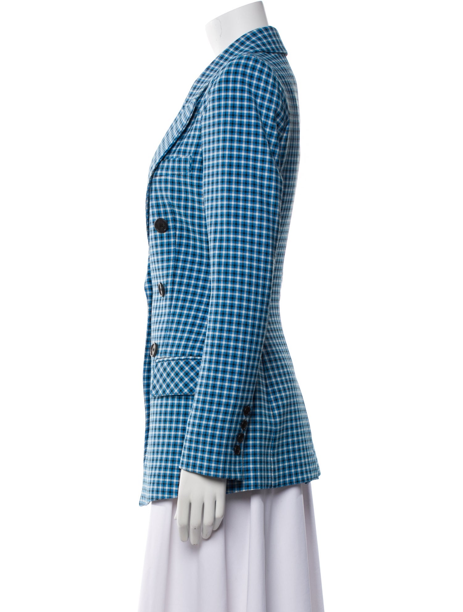 Smythe Plaid Print Blazer w/ Tags
