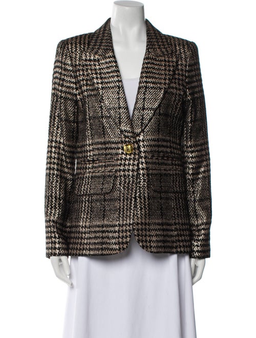 Smythe Plaid Print Blazer