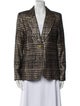 Smythe Plaid Print Blazer