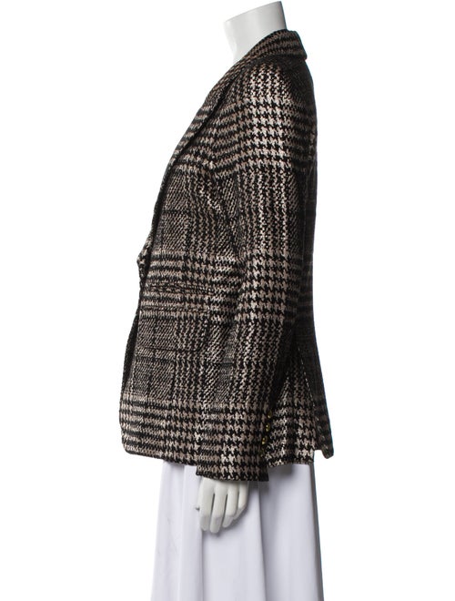 Smythe Plaid Print Blazer