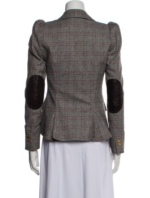 Smythe Wool Plaid Print Blazer