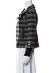 Smythe Virgin Wool Striped Faux Fur Jacket