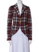 Smythe Wool Plaid Print Blazer