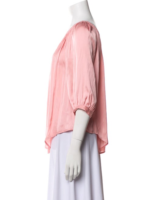 Smythe One-Shoulder Three-Quarter Sleeve Blouse