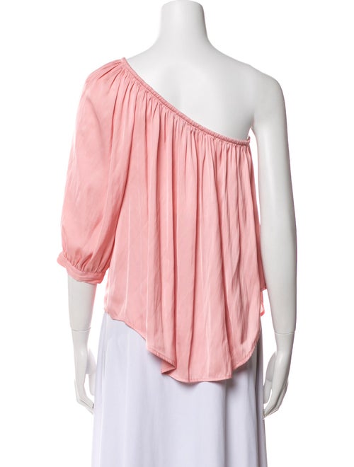 Smythe One-Shoulder Three-Quarter Sleeve Blouse