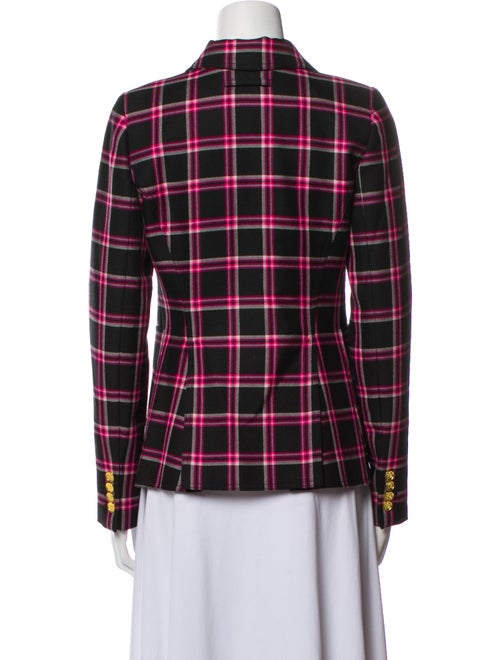 Smythe Wool Plaid Print Blazer