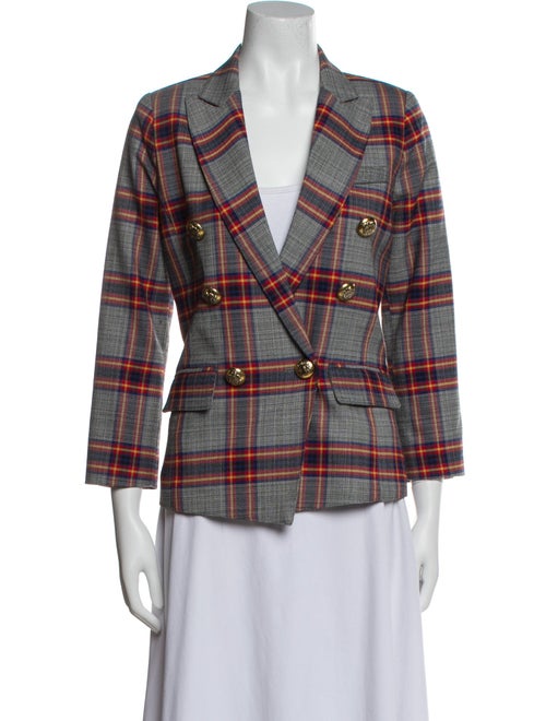 Smythe Plaid Print Blazer