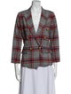 Smythe Plaid Print Blazer
