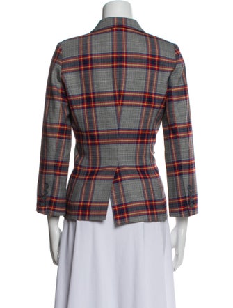 Smythe Plaid Print Blazer