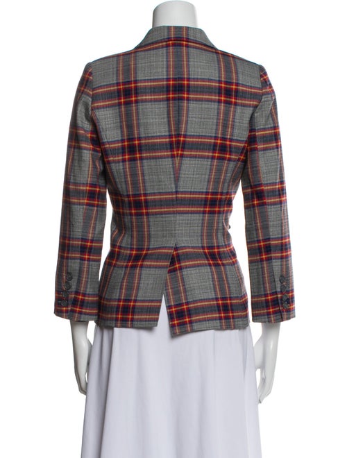 Smythe Plaid Print Blazer