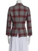Smythe Plaid Print Blazer