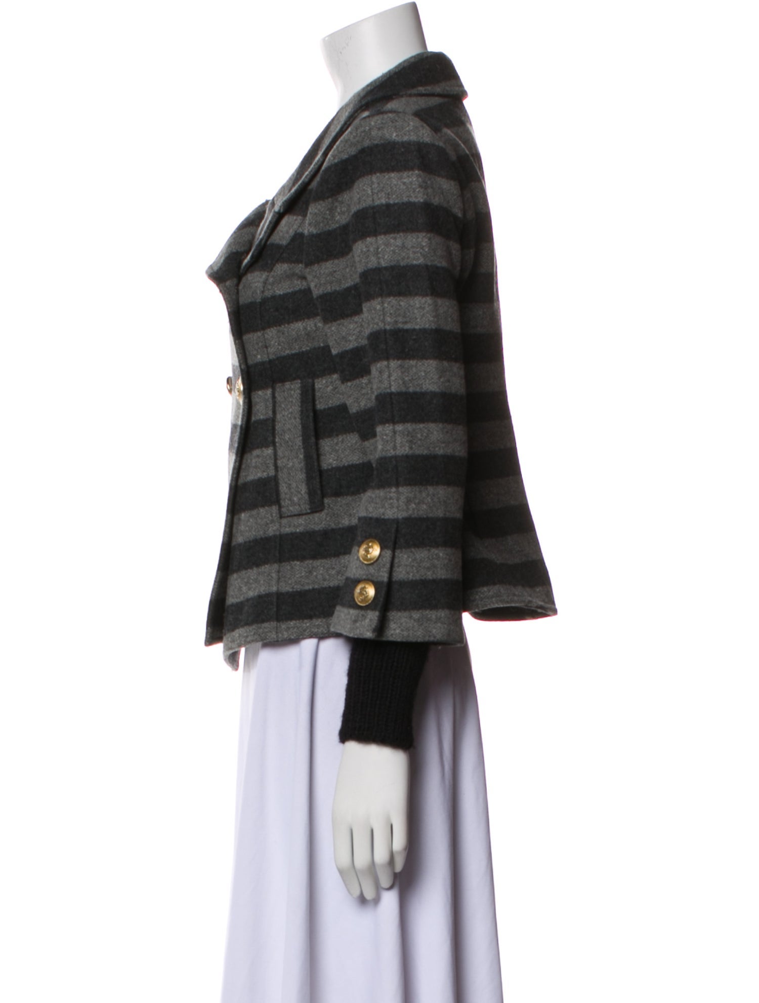 Smythe Virgin Wool Striped Jacket