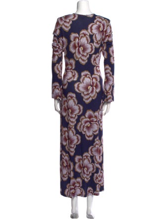 Smythe Floral Print Long Dress