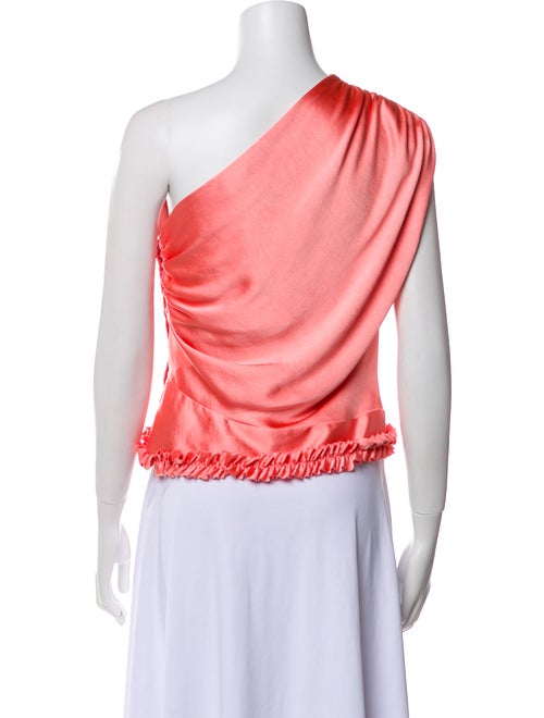 Smythe One-Shoulder Sleeveless Crop Top