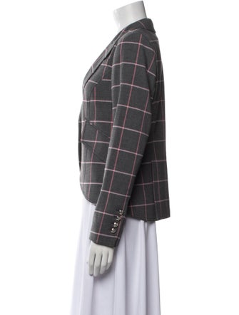 Smythe Plaid Print Blazer