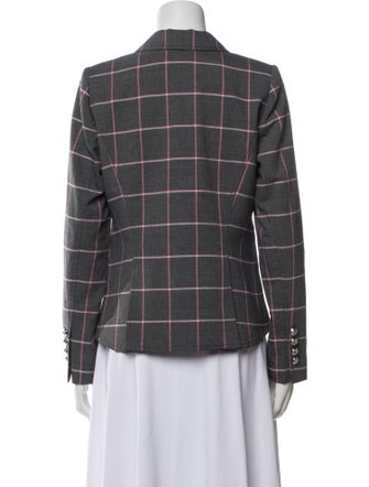 Smythe Plaid Print Blazer
