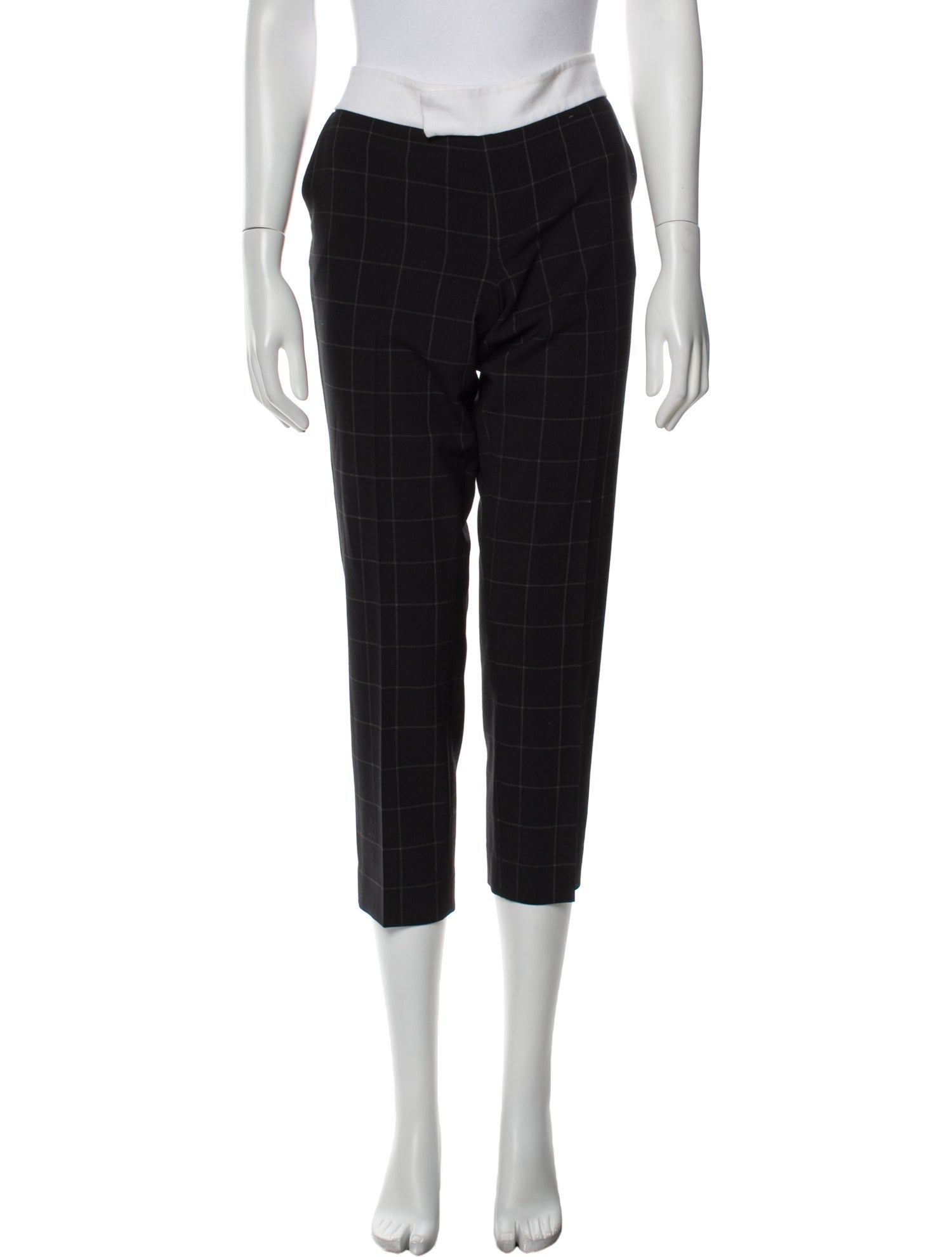 Smythe Plaid Print Straight Leg Pants