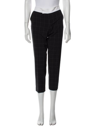 Smythe Plaid Print Straight Leg Pants
