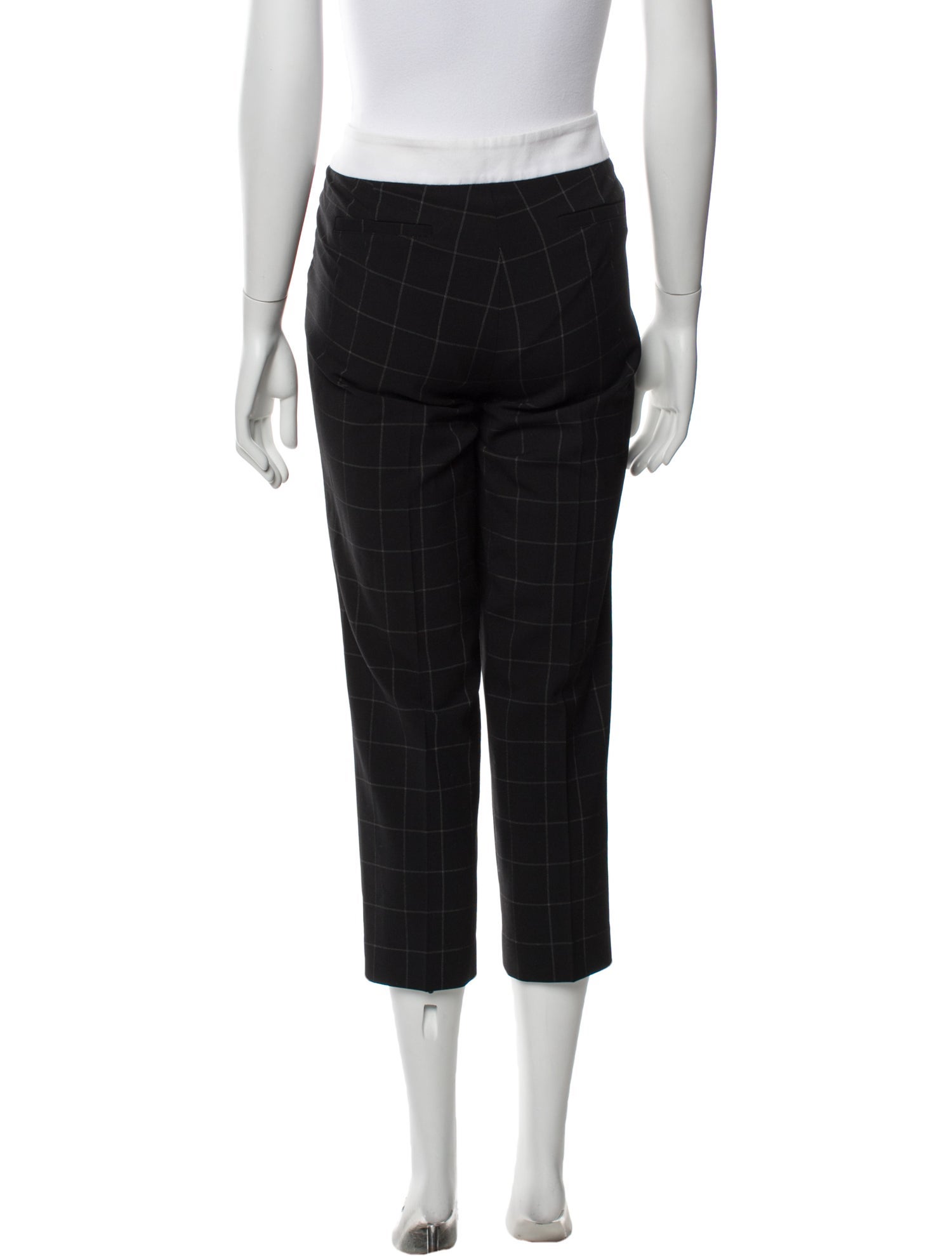 Smythe Plaid Print Straight Leg Pants