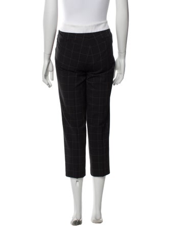 Smythe Plaid Print Straight Leg Pants