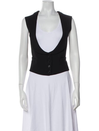 Smythe Scoop Neck Sleeveless Crop Top