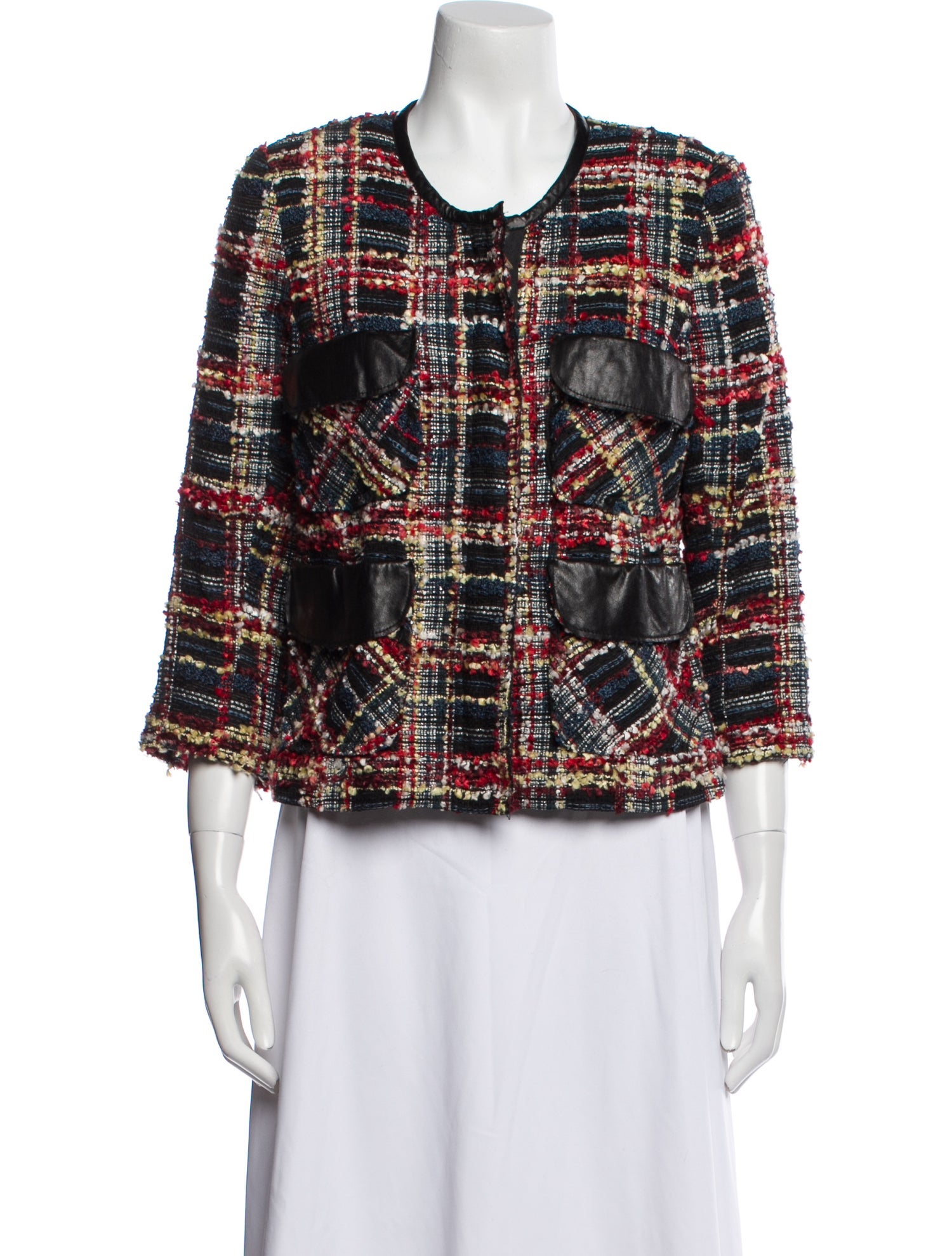 Smythe Plaid Print Evening Jacket