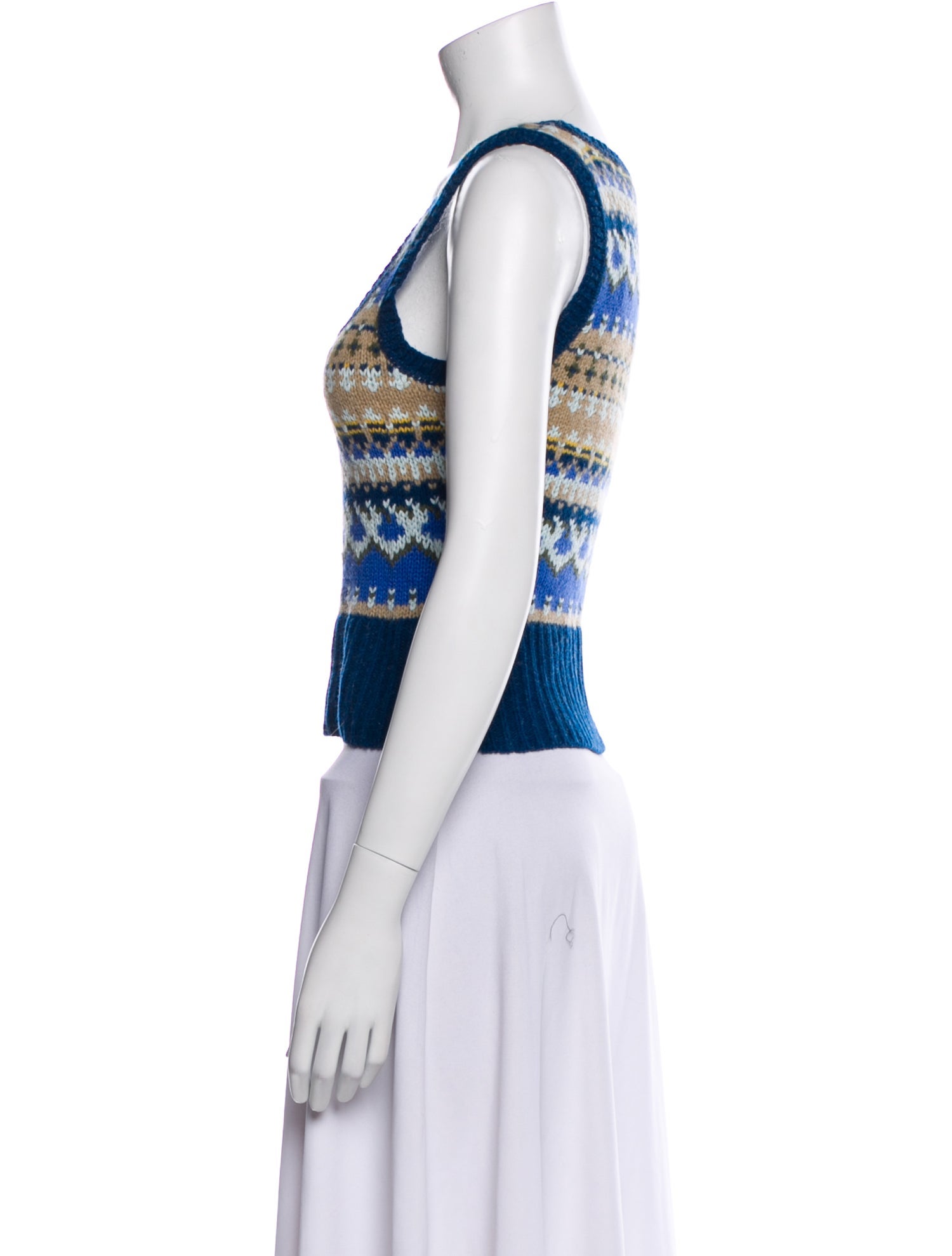 Smythe Striped Scoop Neck Top