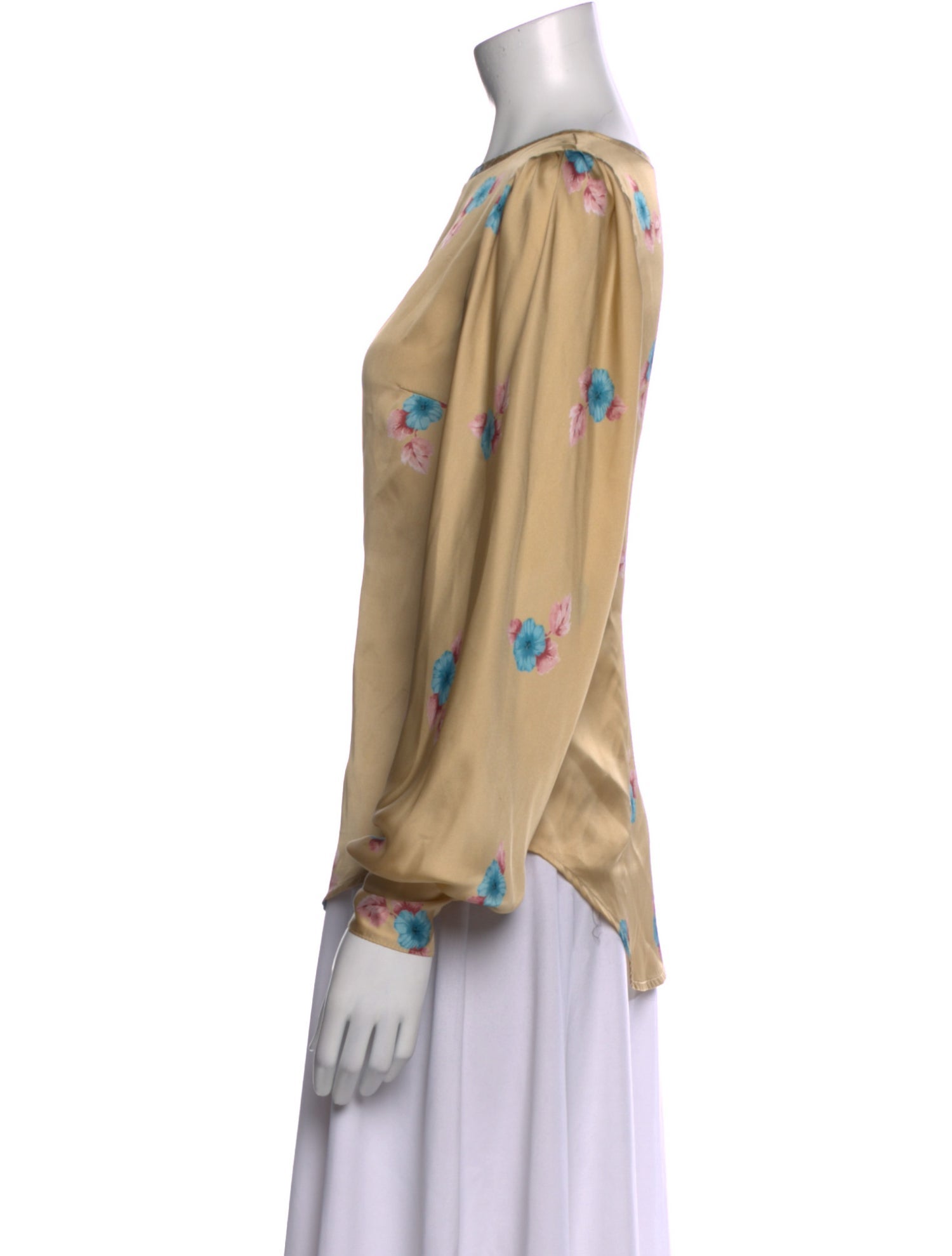 Smythe Printed Scoop Neck Blouse