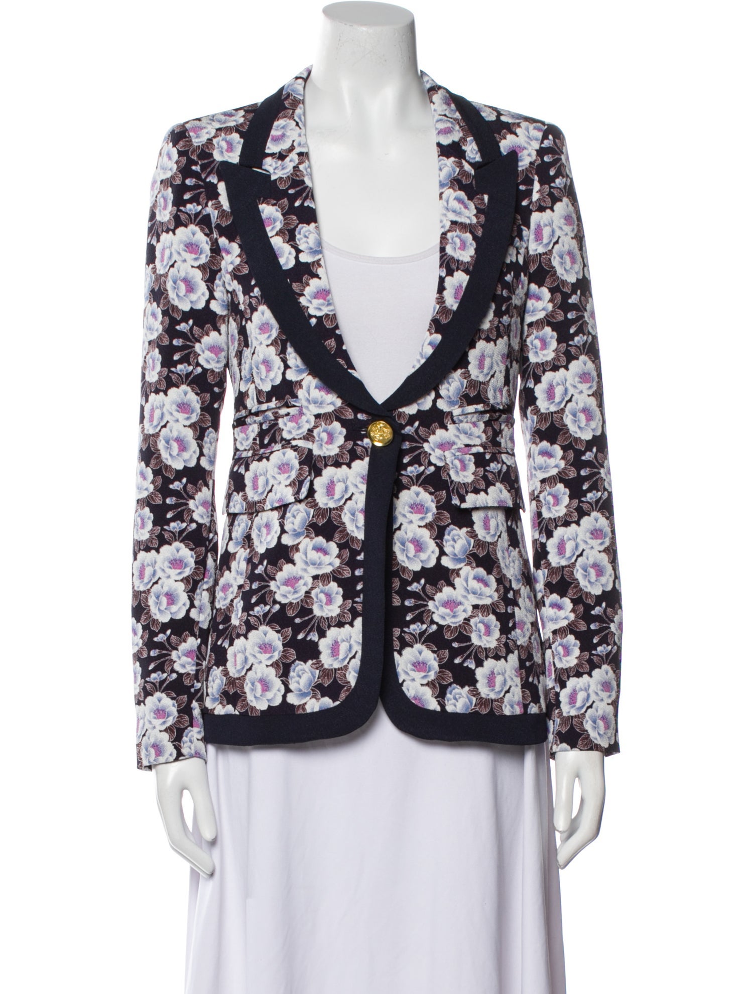 Smythe Floral Print Blazer
