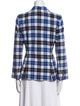 Smythe Plaid Print Blazer