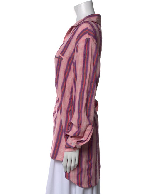 Smythe Printed Long Sleeve Button-Up Top