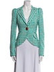 Smythe Wool Plaid Print Blazer