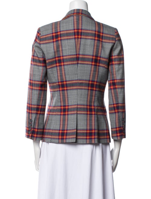 Smythe Plaid Print Blazer