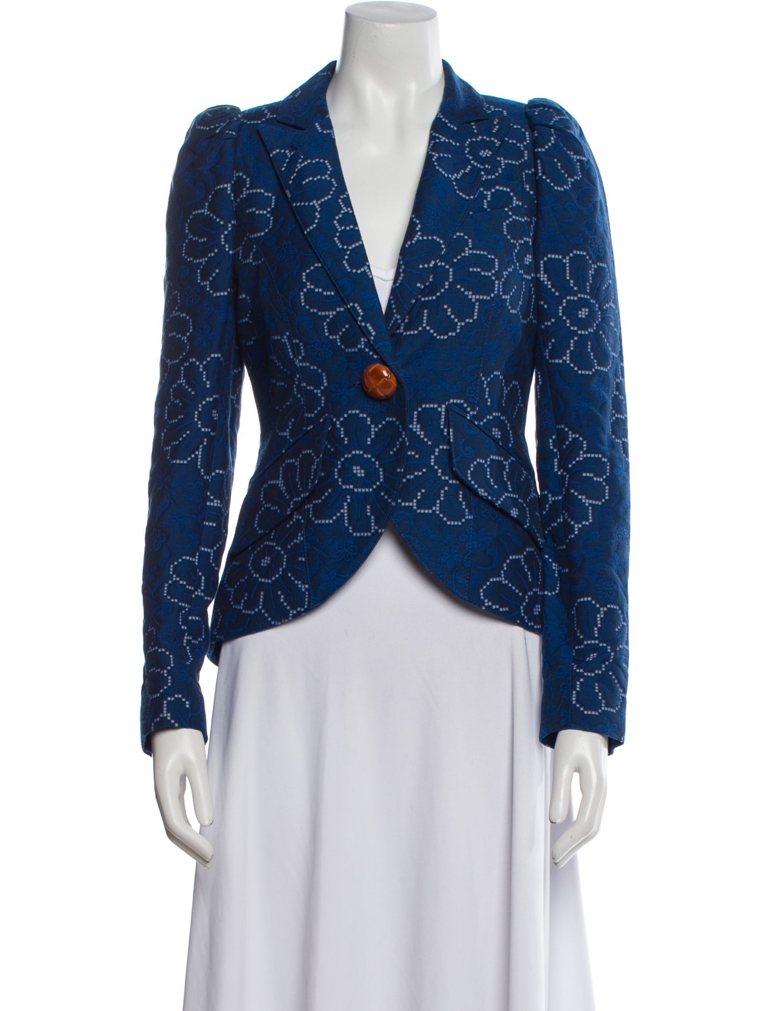 Smythe Nylon Floral Print Evening Jacket