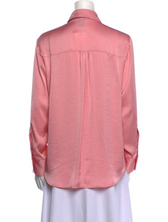 Smythe Silk Long Sleeve Button-Up Top