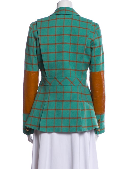 Smythe Wool Plaid Print Blazer