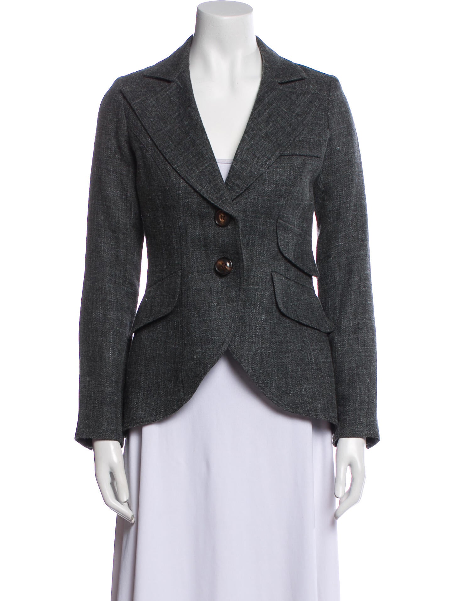 Smythe Wool Tweed Pattern Blazer