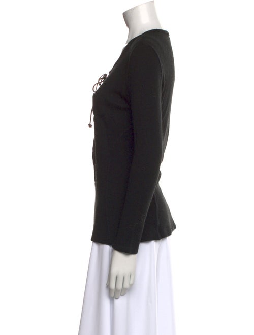 Smythe Scoop Neck Long Sleeve Top